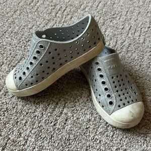 Silver Glitter Jefferson Native Shoes